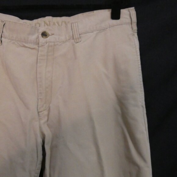 Y2K | OLD NAVY | 36 x 32 | Classic Beige Straight Leg Cotton Pants - Picture 5 of 16